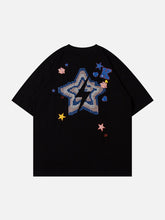 Foam Letter Star Print Tee